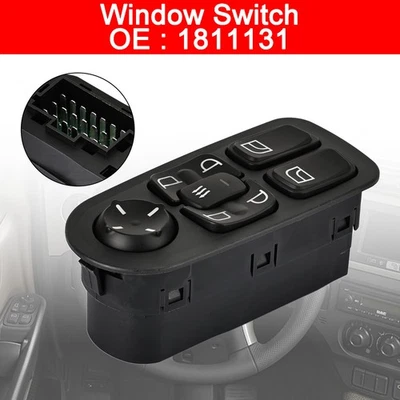 Electric Master Power Window Switch per DAF CF/XF Series 1811131 24V Y1 - Immagine 1 di 4