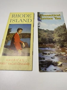 1960’s Rhode Island Vintage Travel Brochure Booklet Tourist Vacation RI & Conn. - Bild 1 von 11