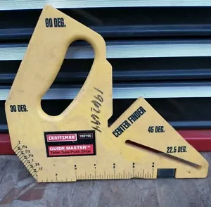 Sears Craftsman Guide Master Table Saw Push Shoe 932190, Yellow Center Finder - Picture 1 of 5