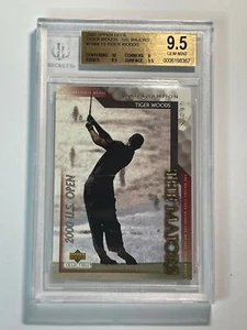 2002 UPPER DECK GOLF THE MAJORS TWM-11 TIGER WOODS BGS GEM MINT 9.5 3RD WIN - Picture 1 of 2