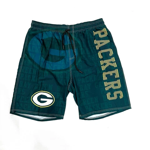 Green Bay Packers NFL Football Men Sportwear Quick Dry Board Short w/ Lining Cover