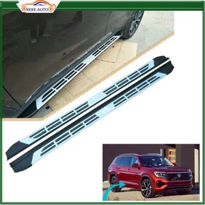 Running Boards Side Steps Pedals Nerf Bar fits for VW Atlas Teramont 2018-2023 - Picture 1 of 7