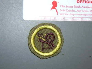 Boy Scout Merit Badge Textiles circa '46-'59 4063M - Imagen 1 de 1