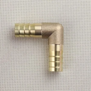 Brass Barbed Tube Pipe Fitting Hose Barb Elbow 90 Degree 1/2 Inch (12mm) 1Pc NEW - Picture 1 of 6