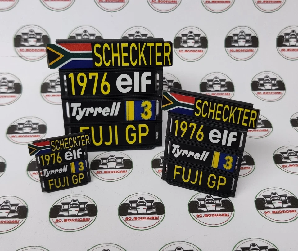 TYRRELL P34 1976 FUJI GP SCHEKTER 1:43 1:18 1:24 1:12 1:8 WEC - Immagine 1 di 2