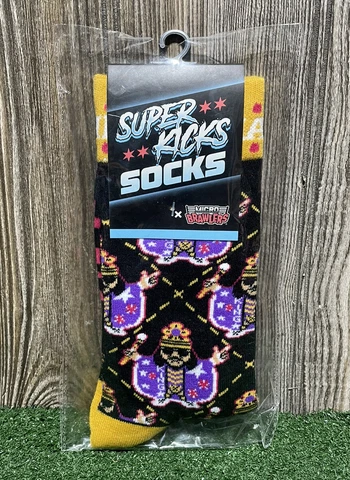 Pro Wrestling Crate King Macho Man Randy Savage Super Kicks Micro Brawlers Socks Cover