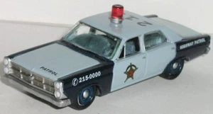 1/64 = 1967 67 FORD FAIRLANE / HIGHWAY PATROL / POLICE CRUISER / PATROL CAR - Picture 1 of 3