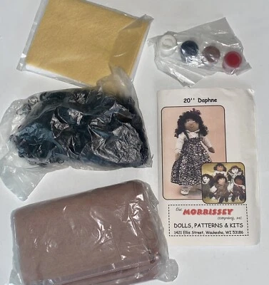 "Muñeca Morrissey vintage muñeca de costura hacer kit patrón para muñeca Daphne de 20""" Foto 1 de 4