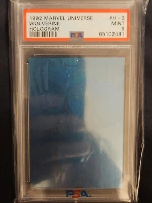 1992 Impel Marvel Universe Wolverine H3 Blue Hologram PSA 9 X-Men Avengers MINT  - Image 1 of 3
