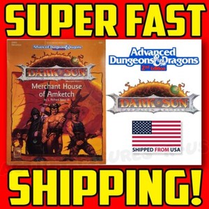 TSR Advanced Dungeons and Dragons 2nd Edition Dark Sun Merchant House of Amketch