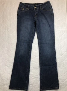 Roca Wear Jeans Junior’s Size 9 Denim Blue Bootcut Embroidered Low Rise Women’s - Picture 1 of 12