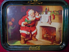 Vintage (1989) Coca-Cola Haddon Sundblum Metal Santa Christmas List Serving Tray