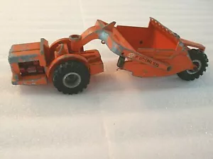 LESNEY MATCHBOX KING SIZE NO 6 ALLIS CHALMERS MOTOR SCRAPER NICE FREE SHIPPING! - Picture 1 of 7