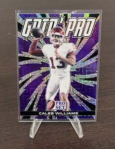 2022 Leaf Metal Draft Caleb Williams Purple Mojo /15 Print Run