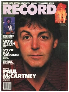 Vintage RECORD Magazine (Sept 1984) PAUL McCARTNEY Prince MISSING PERSONS - Picture 1 of 7
