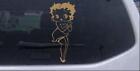 Betty Boop Hands Together Car or Truck Window Decal Sticker Light Brown 1.7X4
