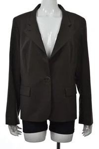 Blazer Lafayette 148 Mujer Talla 14 Marrón Sólido Manga Larga Lana Chaqueta Básica - Imagen 1 de 5