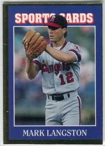 1992 Allan Kaye's Sports Cards News Magazine #43 Mark Langston California Angels - Picture 1 of 2