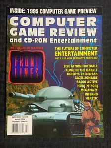 1995 March COMPUTER GAME REVIEW Magazine FN 6.0 Front Lines - Picture 1 of 3