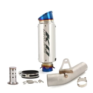 Silenciadores silenciadores de tubo de enlace medio sistema de escape para BMW S1000RR 2015-2016 antideslizantes - Imagen 1 de 12