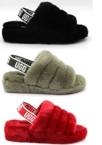 UGG Women's Fluff Yeah Slides Slippers - Picture 1 of 18