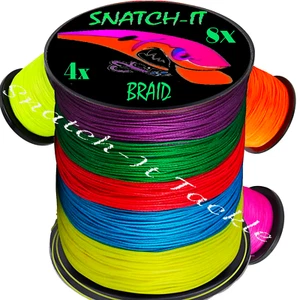 Braid Fishing Line 4lb 6lb 8lb 10lb 15lb 20lb 30lb 40lb 50lb 4 & 8 Strand - Picture 1 of 9
