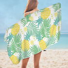 Tropical Mood Pineapple and Leaves Microfiber Beach Towel