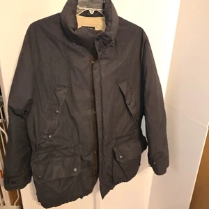 Vintage Nautica Jacket Mens L Leather Trim Barn Coat Parka Puffer Down Feather - Picture 1 of 16