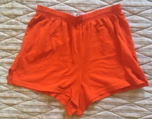 Russell Girls Cheerleader Shorts Orange Size L Cotton Blend - Picture 1 of 7