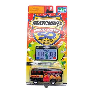 Matchbox Across America Oregon Dennis Sabre Fire Rescue Truck Die Cast 1/96 #033 - Picture 1 of 3