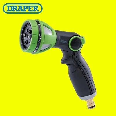 Pistola pulverizadora Draper 19722 8 patrones con control de pulgar 8 configuraciones de pulverización engomada Foto 1 de 3