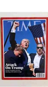 TIME MAGAZINE-AUGUST 5, 2024-ATTACK ON DONALD TRUMP-Brand New - Picture 1 of 2