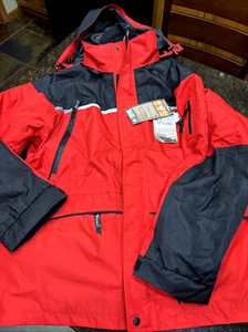 VIKING Tempest Trizone 858JBR Black & Red Jacket Coat Waterproof Fleece Liner 2X - Picture 1 of 22