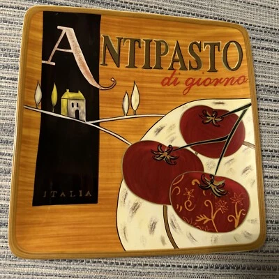 PIER 1 IMPORTS - CUCINA EARTHERWARE 8.5 INCH SQUARE PLATE - NEW - Image 1 of 4