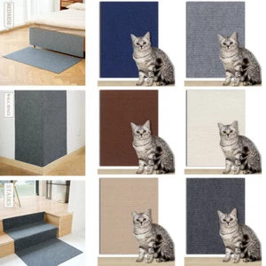 Cat Scratching Pad Sofa Protector Cat Scratcher Mat Self-adhesive Cat Carpet - Picture 1 of 19