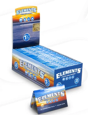😎 25 X ELEMENTOS 1 1/2 PAPELES DE LIAR ARROZ ULTRAFINOS 💚 25PKS 32 HOJAS POR PAQUETE Foto 1 de 4