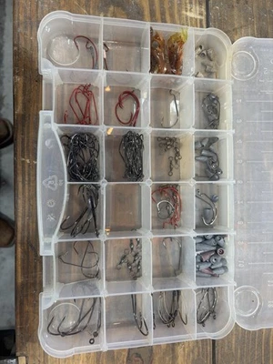 Fishing Hooks and Weight Lot Various Types and Sizes See Pictures - Image 1 of 4