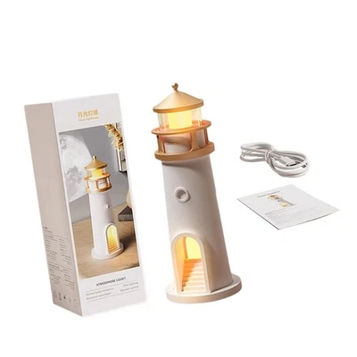 Leuchtturmlampe, Schreibtischlampe, bequem zu verwendende Nachttischlampe, - Bild 1 von 4