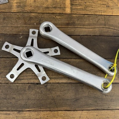 Vintage Tracer BMX Crankset 170mm 118 BCD Crank Arms Old SChool 118BCD SR Apex - Image 1 of 4