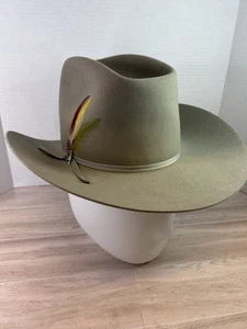 Vintage John B. Stetson XXXX 4x Biber Western Cowboy Hut 100% reiner Filz 6 7/8 - Bild 1 von 12