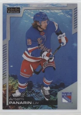 2020-21 O-Pee-Chee Platinum Aquamarine /499 Artemi Panarin #147 - Image 1 of 2