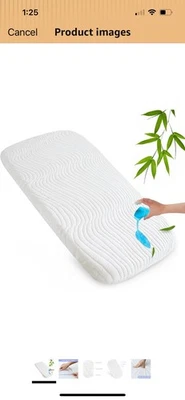 Baby Bassinet Mattress Pad 18x32x1, Waterproof with Removable Washable Cover - Image 1 of 4