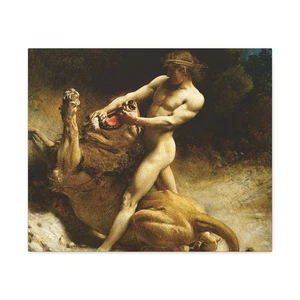 Arte de pared en lienzo de León Bonnat (1833-1922) La juventud de Sansón - 1891 - Imagen 1 de 5