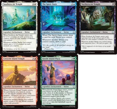 EDH SHRINE Set of 5 ~mtg The Last Airbender Southern Air Temple Kyoshi Island + - Image 1 of 4