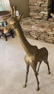 1 Estatuas de jirafa grandes vintage MCM Hollywood 34" Foto 1 de 4