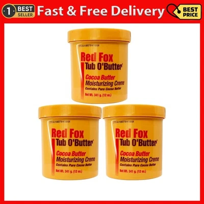 Red Fo x Tub O'Butter Cocoa Butter, Moisturizing Creme, 10.5 oz (Pack of 3) - Image 1 of 2
