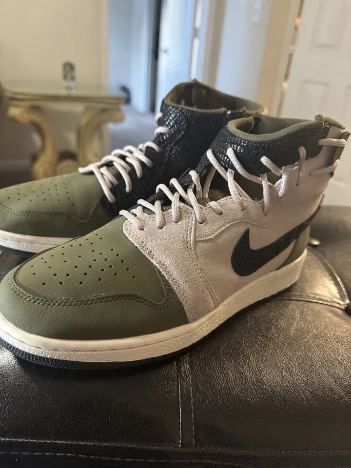 Size 8.5 - Air Jordan 1 Rebel XX Olive Canvas W - Image 1 of 4