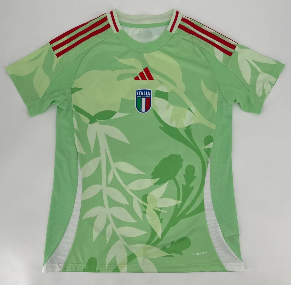 Adidas Italy Italia Team 2025 Away Soccer Football Jersey Women’s L JF0600