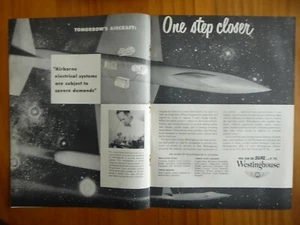 4/1953 PUB WESTINGHOUSE AIRBORNE ELECTRICAL SYSTEMS ORIGINAL AD - Imagen 1 de 1