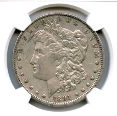 1891-O Morgan Dollar, NGC XF45 - Image 1 of 3